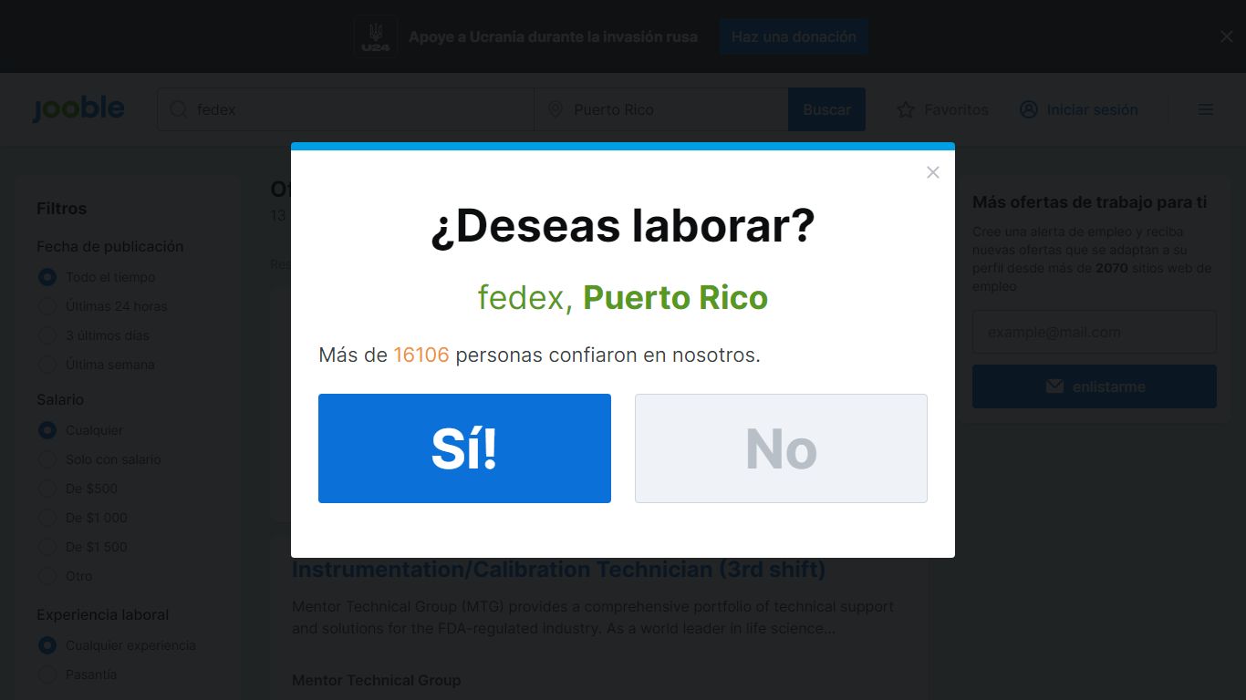 Se necesita urgente: Fedex en Puerto Rico - Agosto 2022 - Jooble